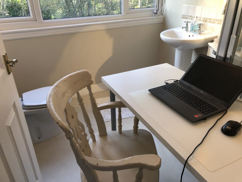 Coronavirus Shutdown: Bathrooms, garages and a van – The spaces being commandeered as home offices